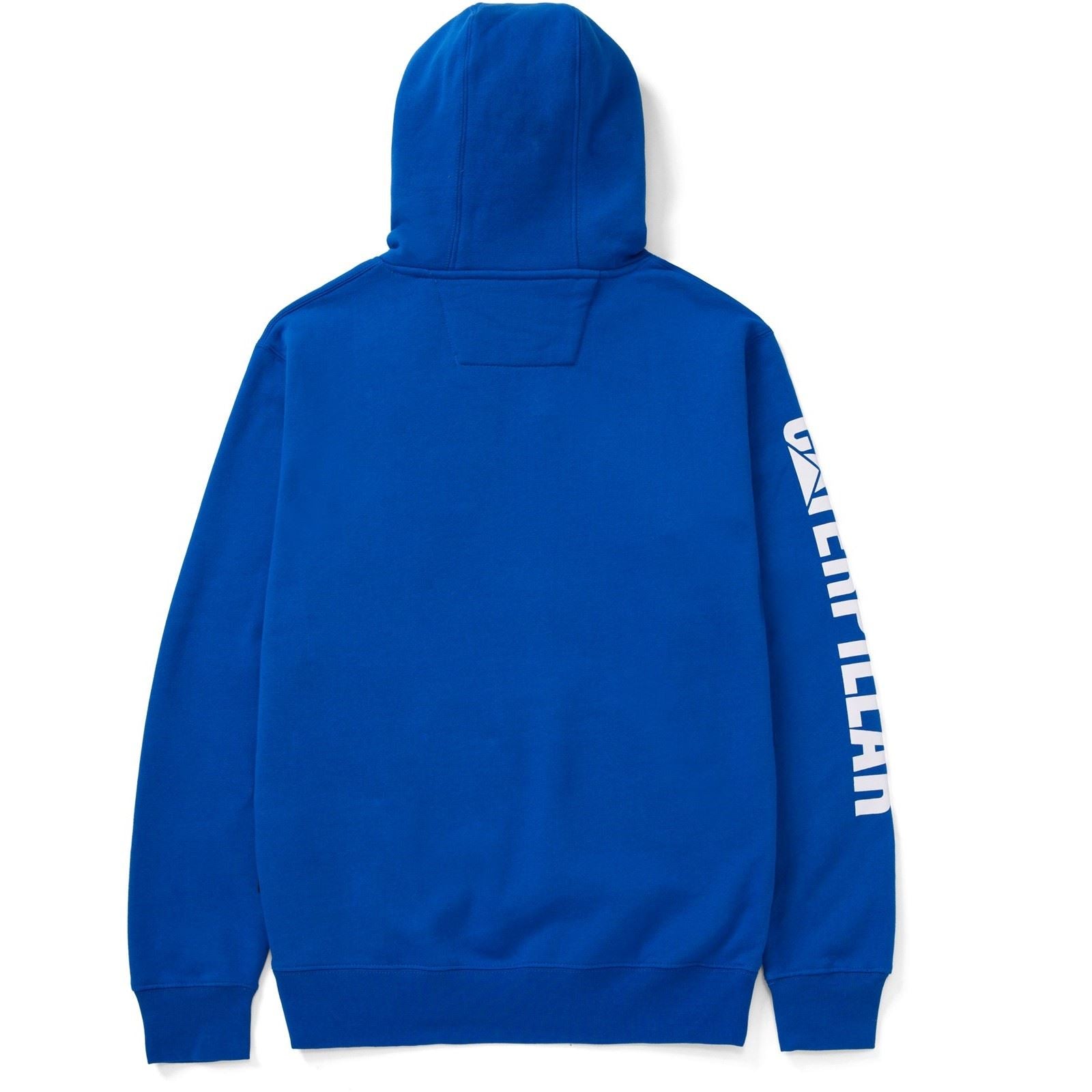 Caterpillar Trademark Banner Cotton Men's Blue Hooded Sweatshirt