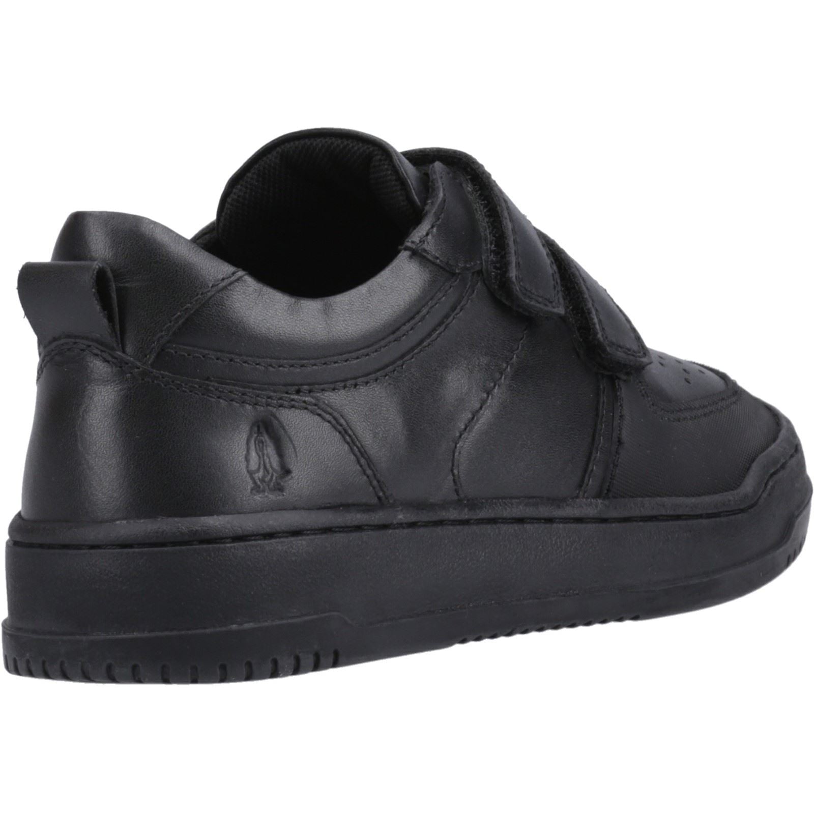 Hush Puppies Daxton Leather Junior Black Trainers