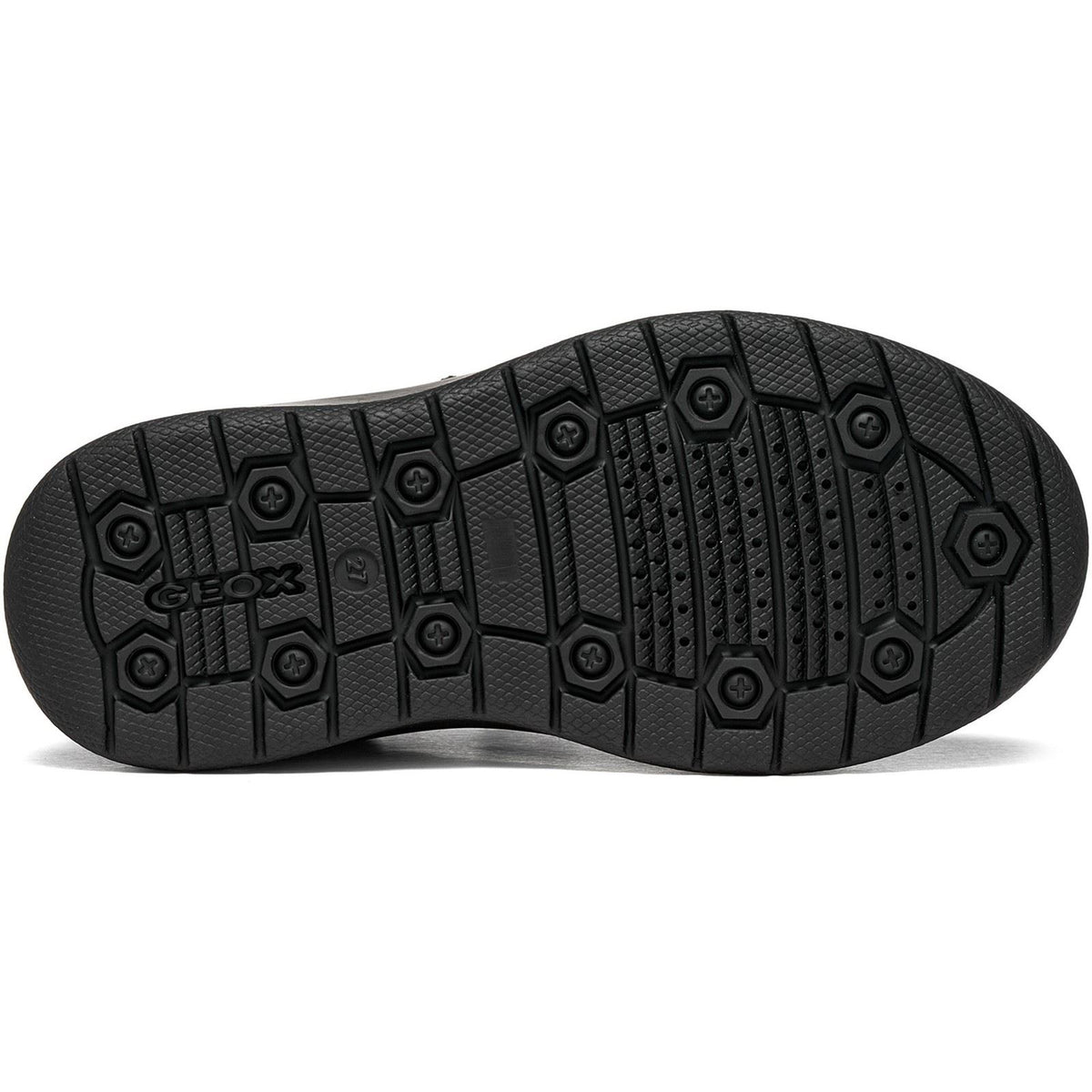 Geox J Riddock Leather Black Shoes