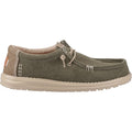 HEYDUDE Wally Workwear Synthetic Blend Men's Dusky Green/Irish Cream Moccasins Shoes