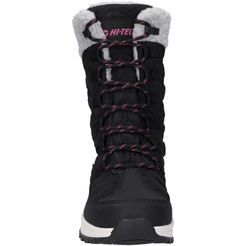 Hi-Tec Sophia Nylon Women's Jet Black/Festival Fuchsia Winter Ankle Boots