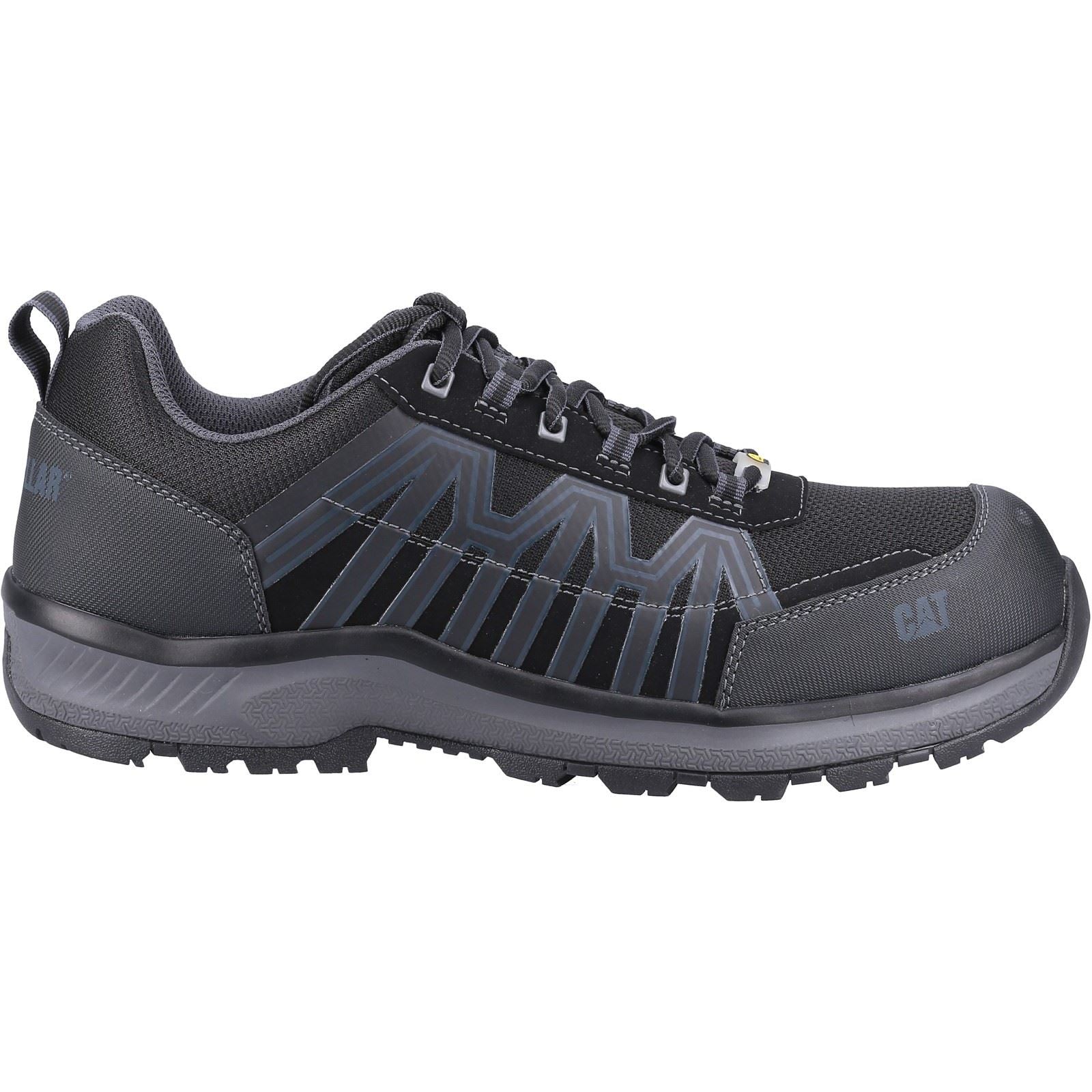 Caterpillar Charge PU/Mesh/Synthetic Black Safety Trainers