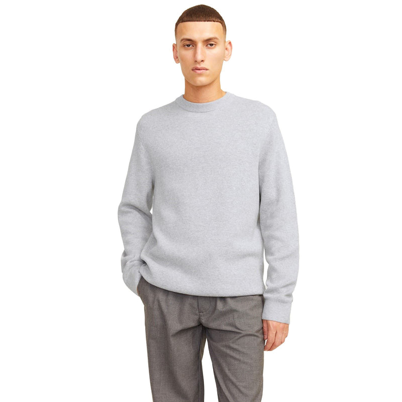 Jack & Jones Milano Stitch Cotton Men's Grey Sweatshirt
