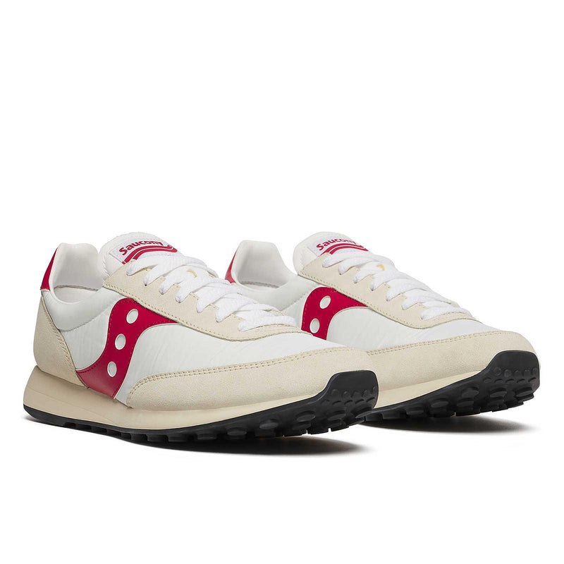 Saucony Trainer 80 White/Red Trainers