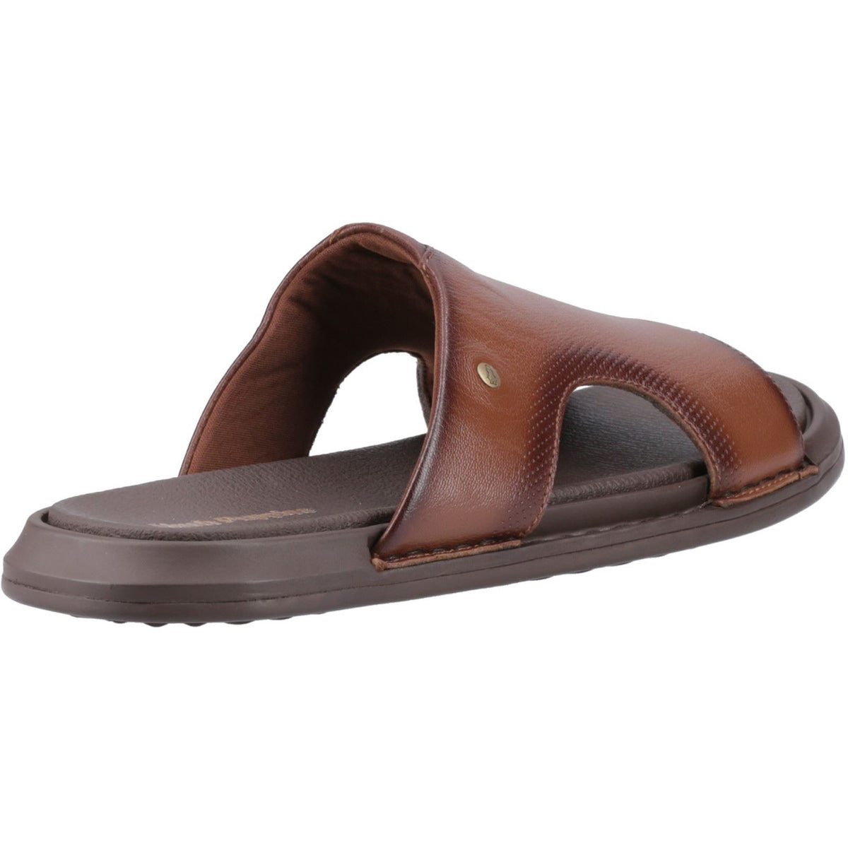 Hush Puppies Callum Slide Leather Men's Brown Sandals