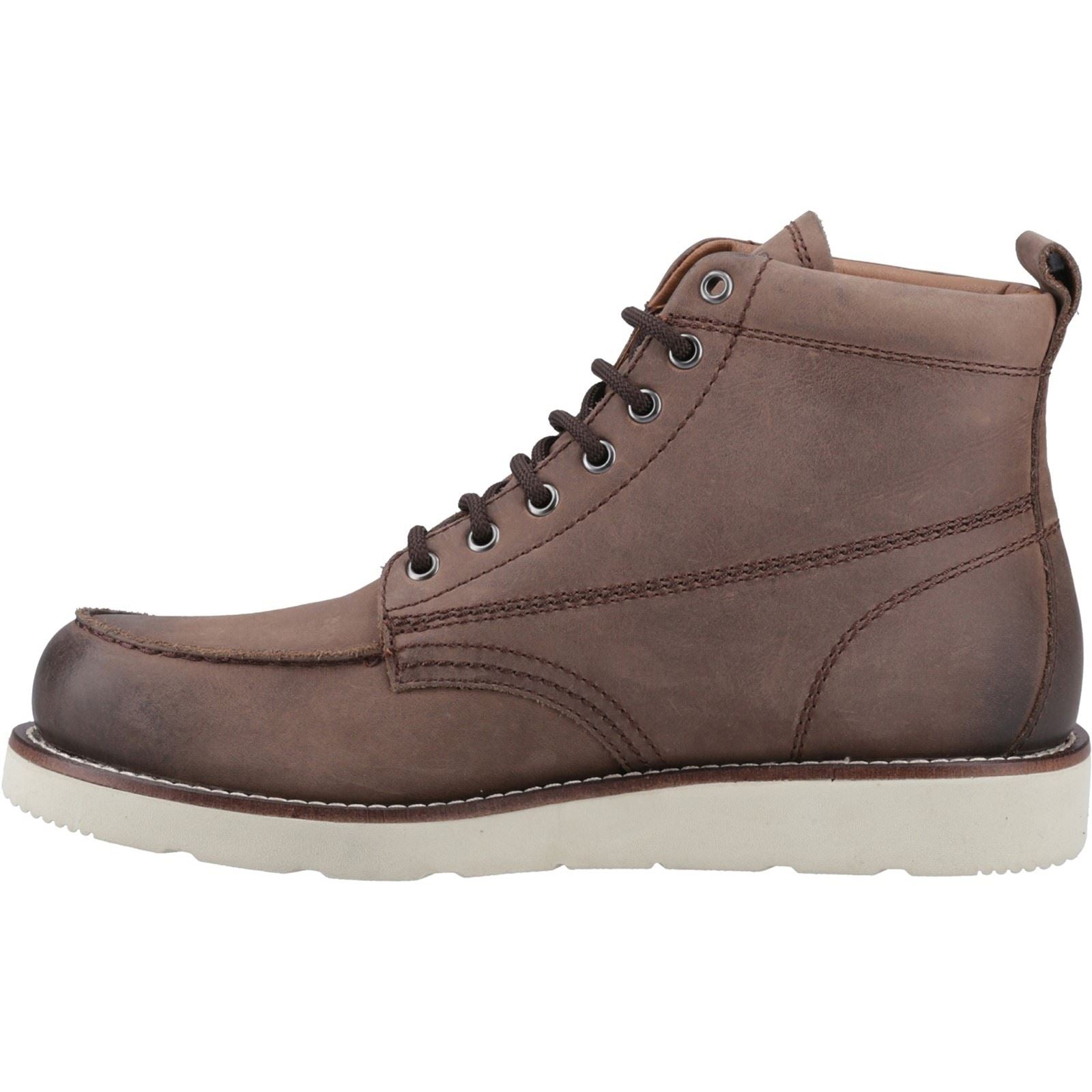 Jack & Jones Toronto Leather Men's Brown Stone Ankle Boots