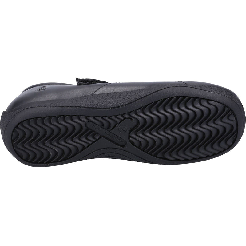 Hush Puppies Aria Leather Junior Black Shoes