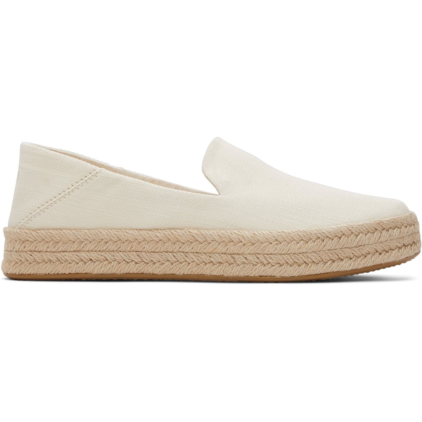 TOMS Carolina 100% Cotton Women's Natural Espadrilles