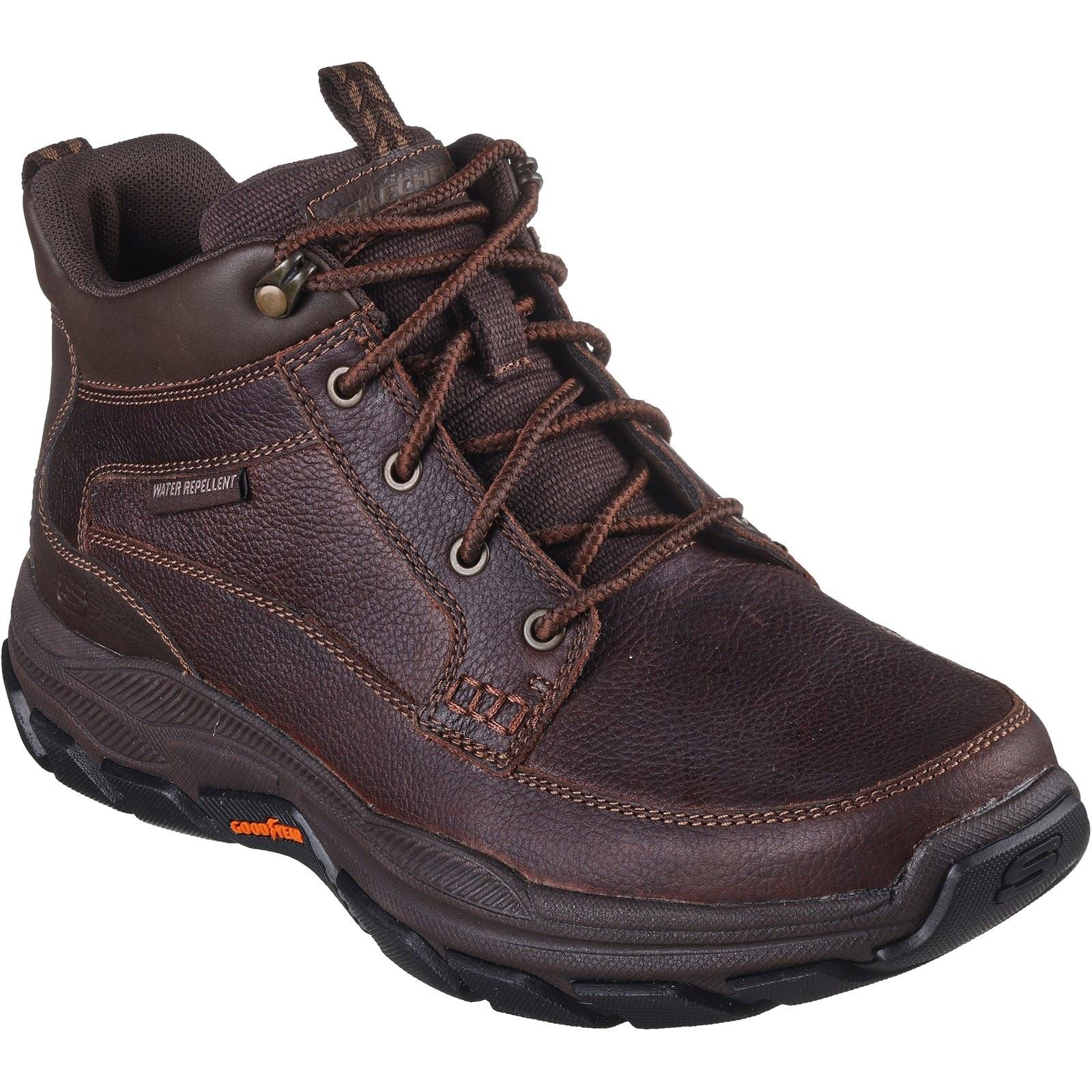 Skechers Respected Boswell Synthetic Men's Red/Brown Hiking Boots