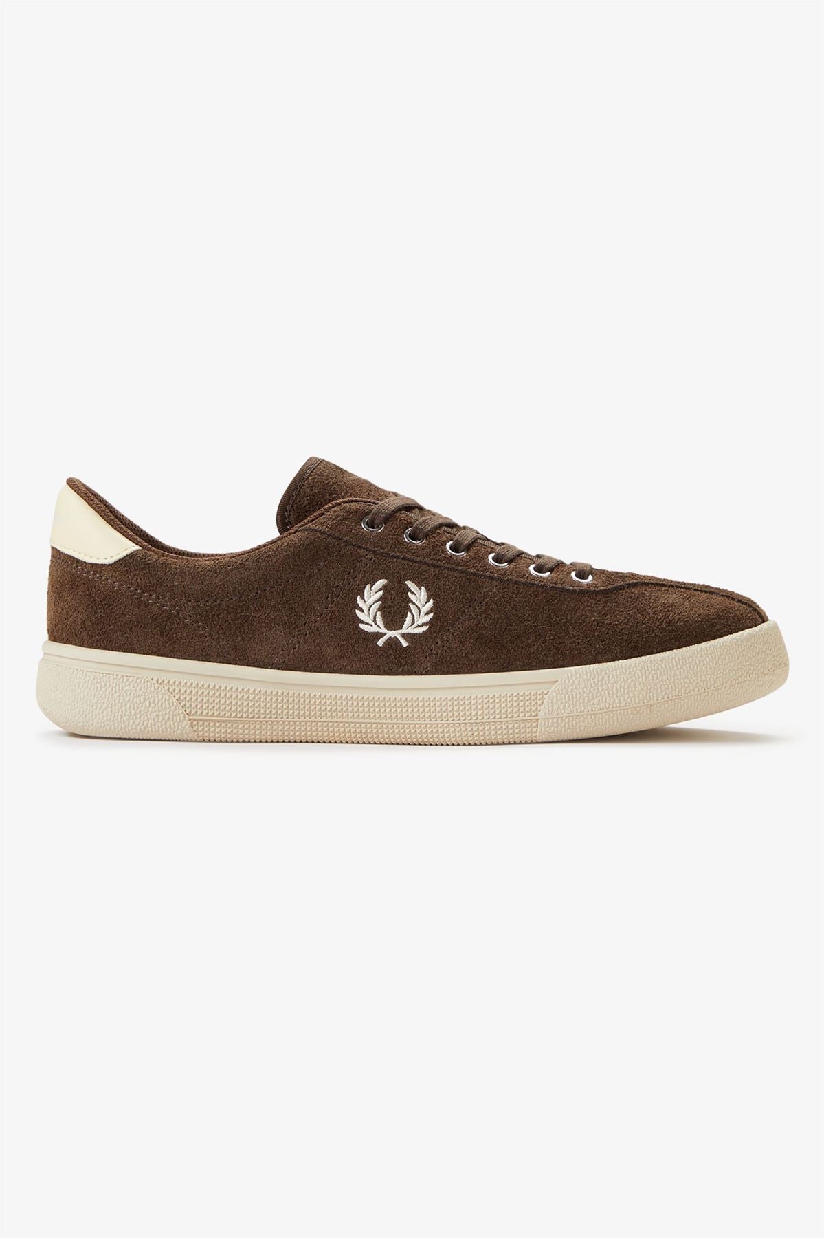 Fred Perry Tennis Shoe Suede Men's Tobacco/Ice Cream Trainers