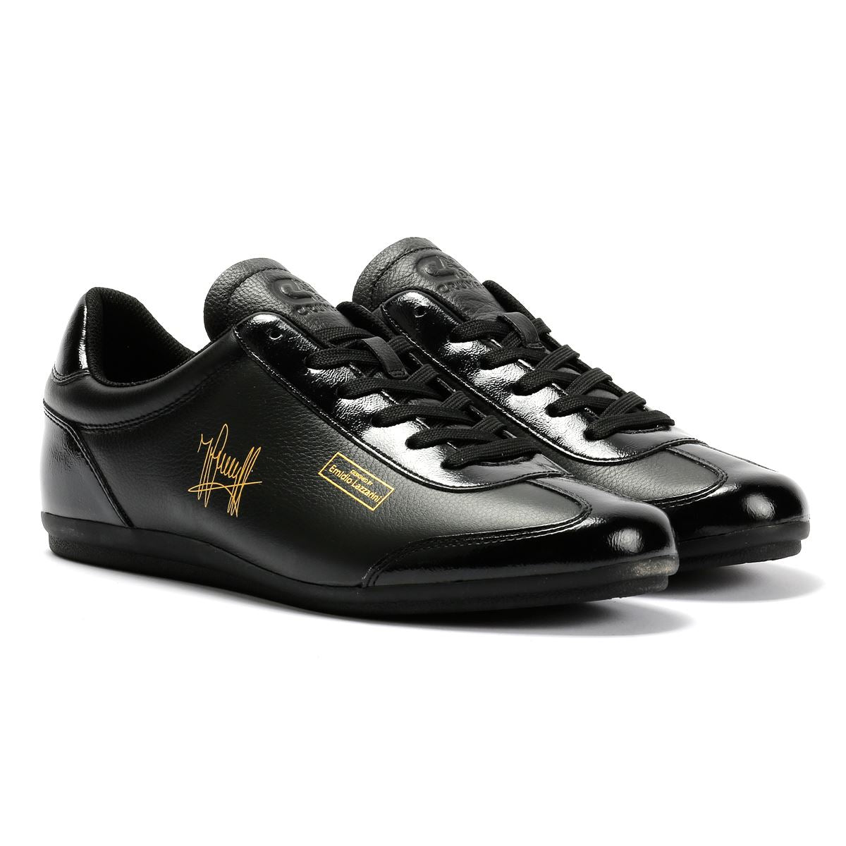 Cruyff Recoupa Leather Men's Black Mono Trainers