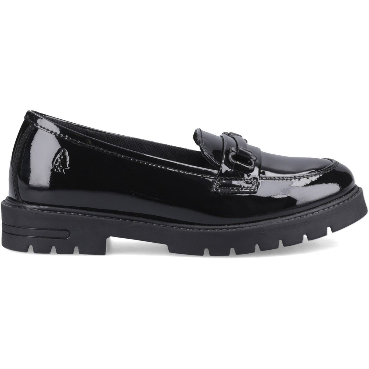 Hush Puppies Hazel Snaffle Leather Black Loafers