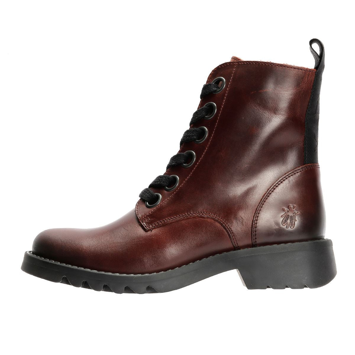 Fly London Ragi Leather Women's Wine Boots