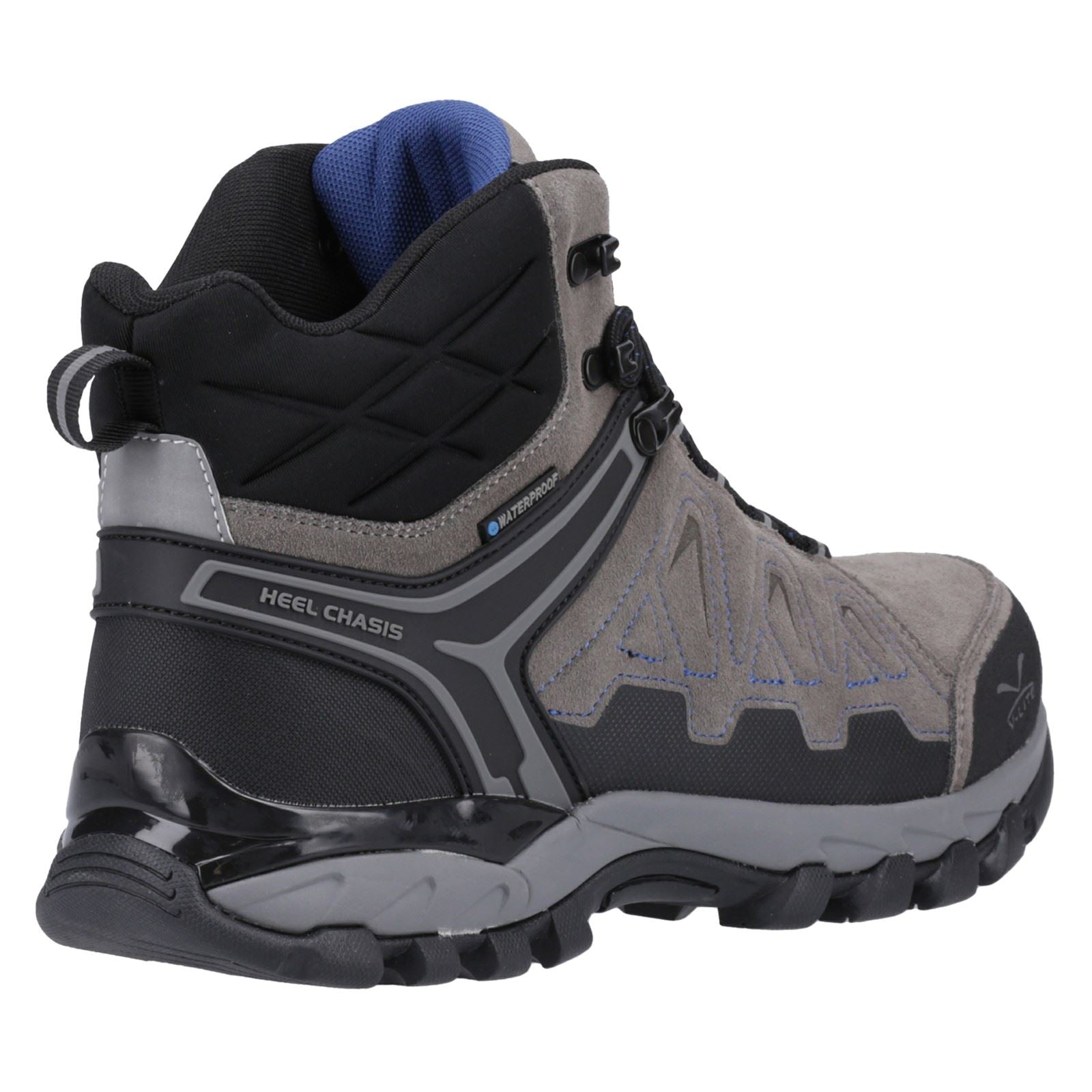 Hi-Tec V-Lite Explorer WP Cow Suede Leather Men's Charcoal/Grey/Dark Blue Hiking Boots