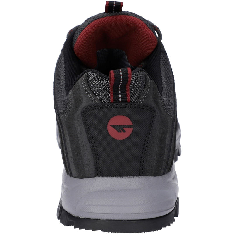 Hi-Tec Auckland Lite Leather Men's Graphite Grey/Dark Red Hiking Boots
