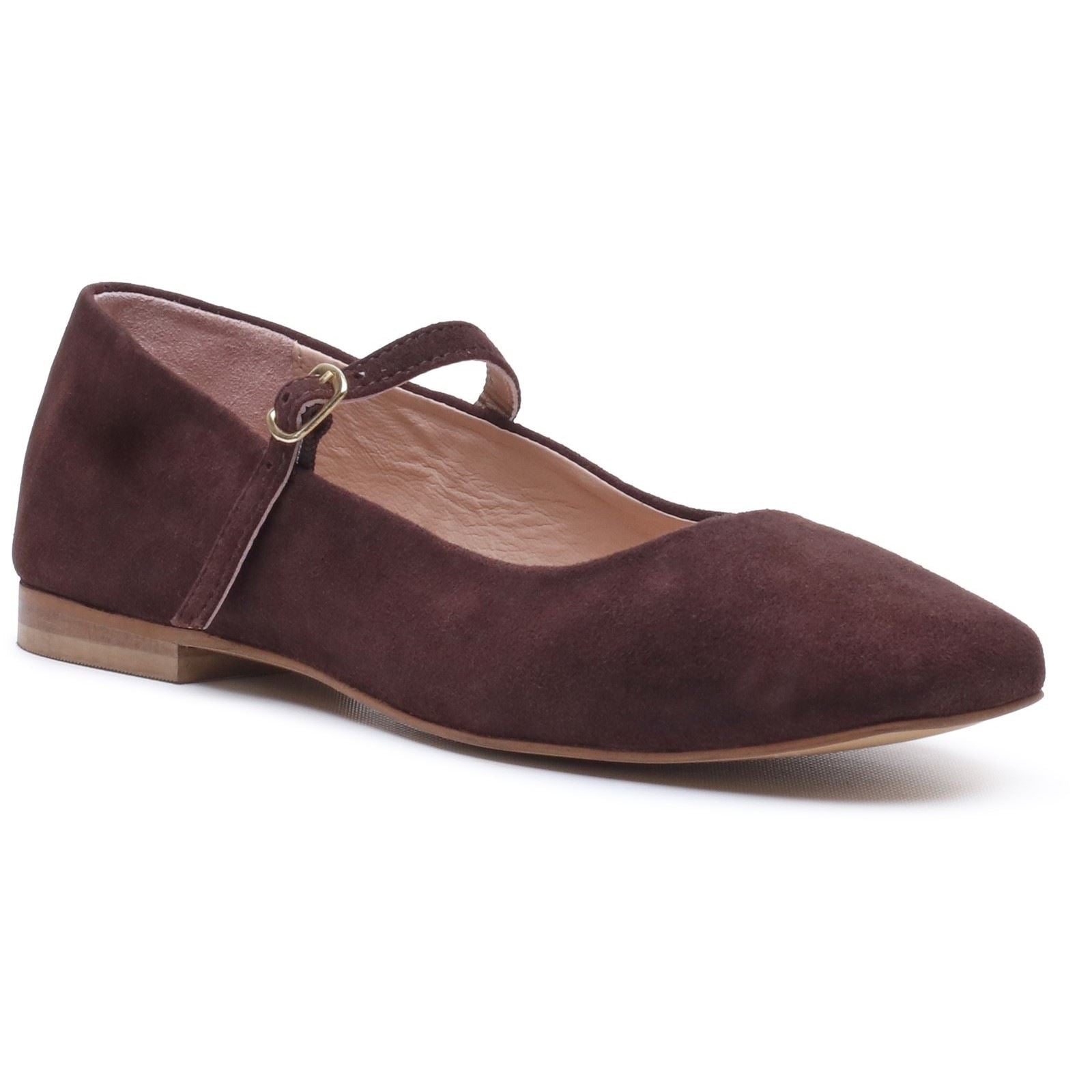 Hush Puppies Pasha Suede Women's Chocolate Flats