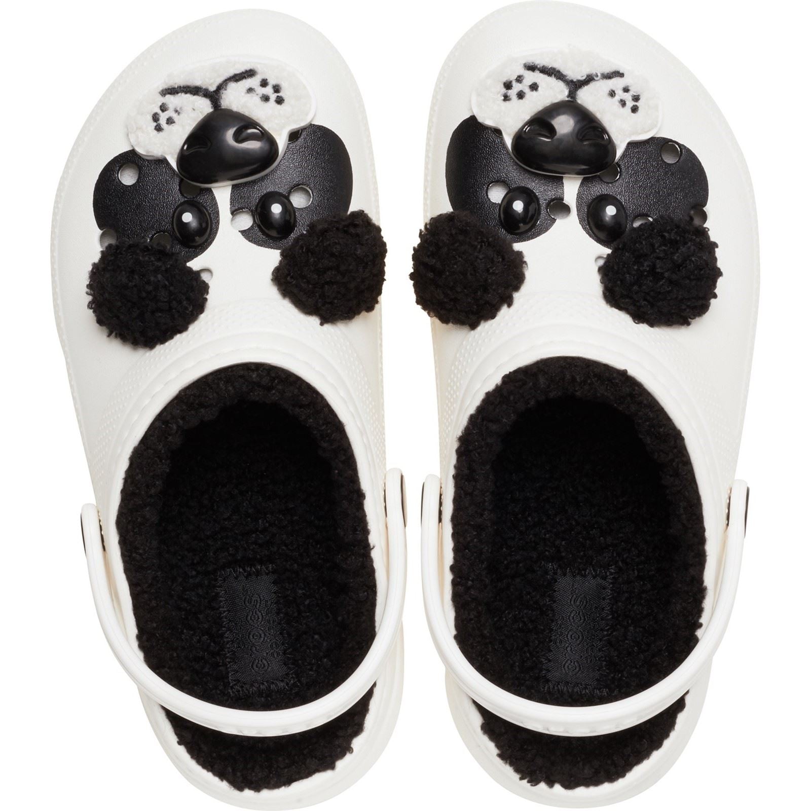 Crocs Classic Lined Fun Lab Synthetic Panda Clogs