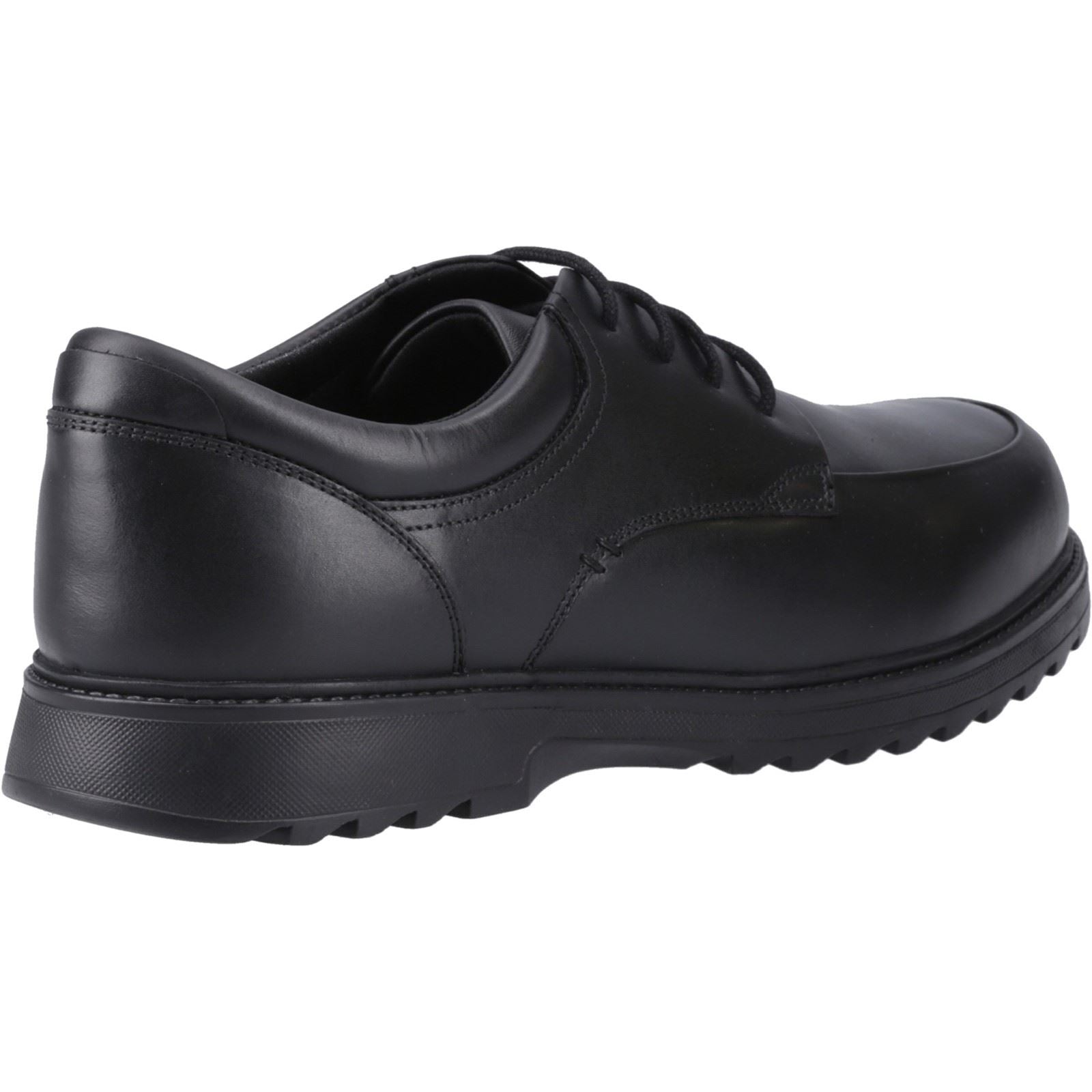 Hush Puppies Romeo Leather Youth Boy's Black Shoes