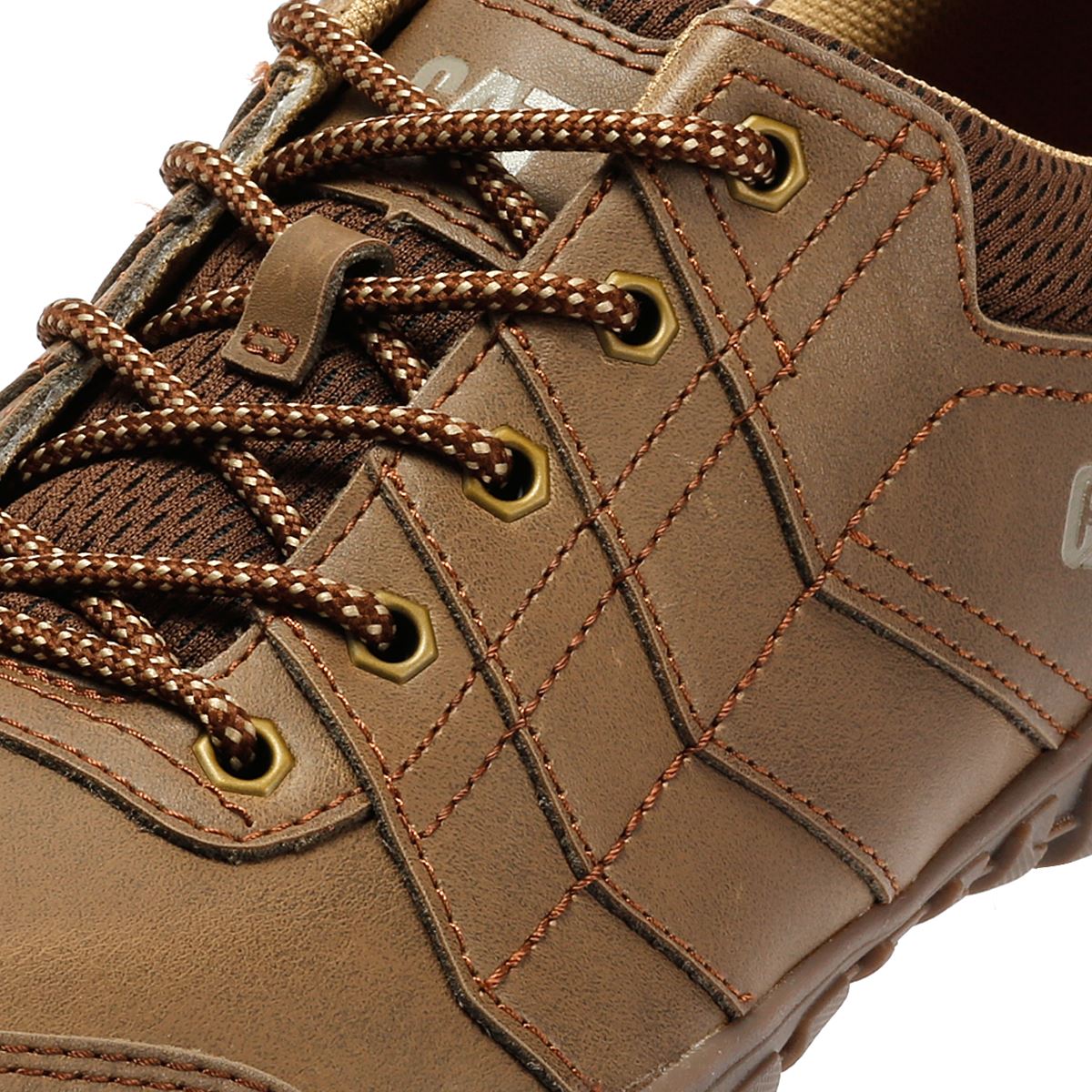 Caterpillar Instruct Suede Men's Dark Beige Lace-Up Shoes