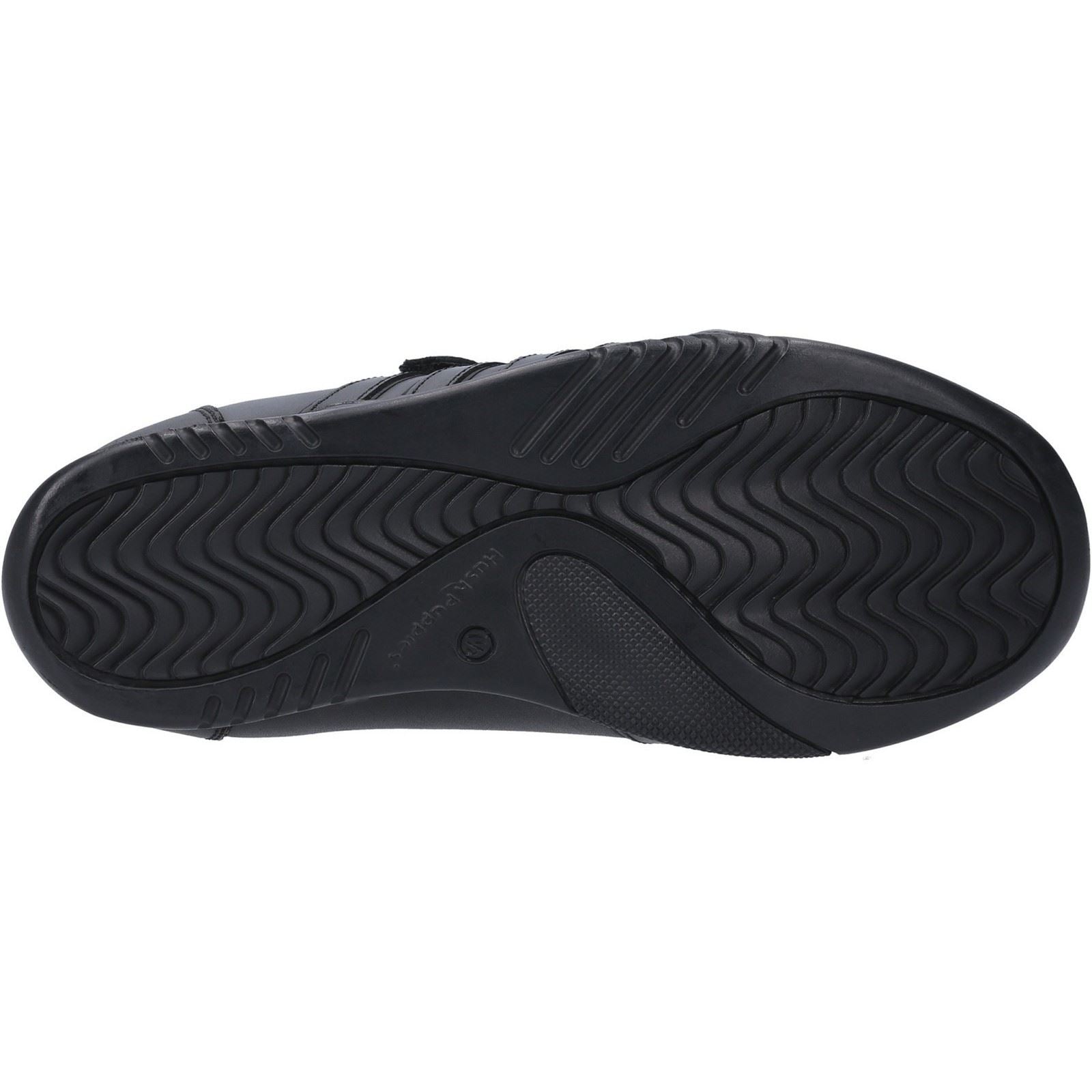 Hush Puppies Josh Youth Boy's Black Leather Shoes