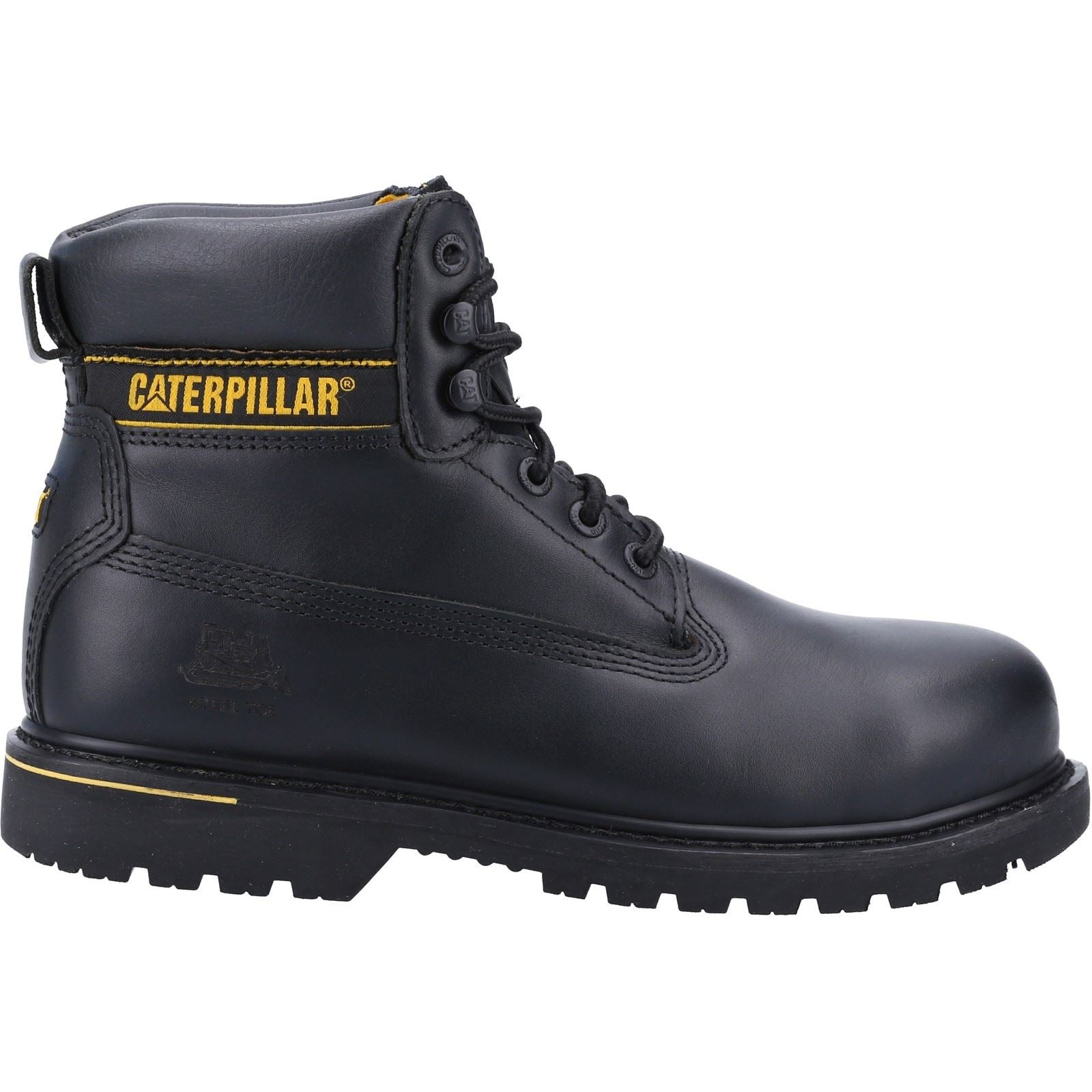 Caterpillar Holton Leather Black Safety Boots