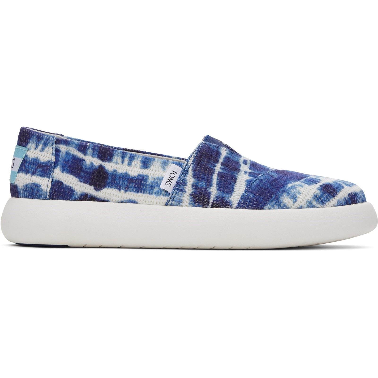 TOMS Alpargata Mallow 100% Cotton Women's Blue Espadrilles