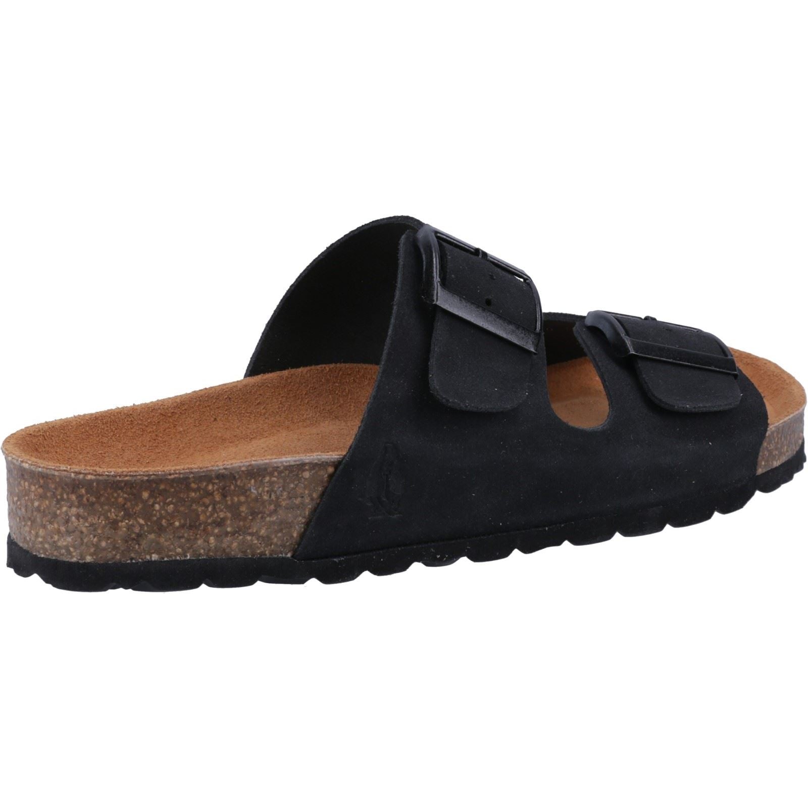 Hush Puppies Brixley Mule Suede Women's Black Standard Sandals