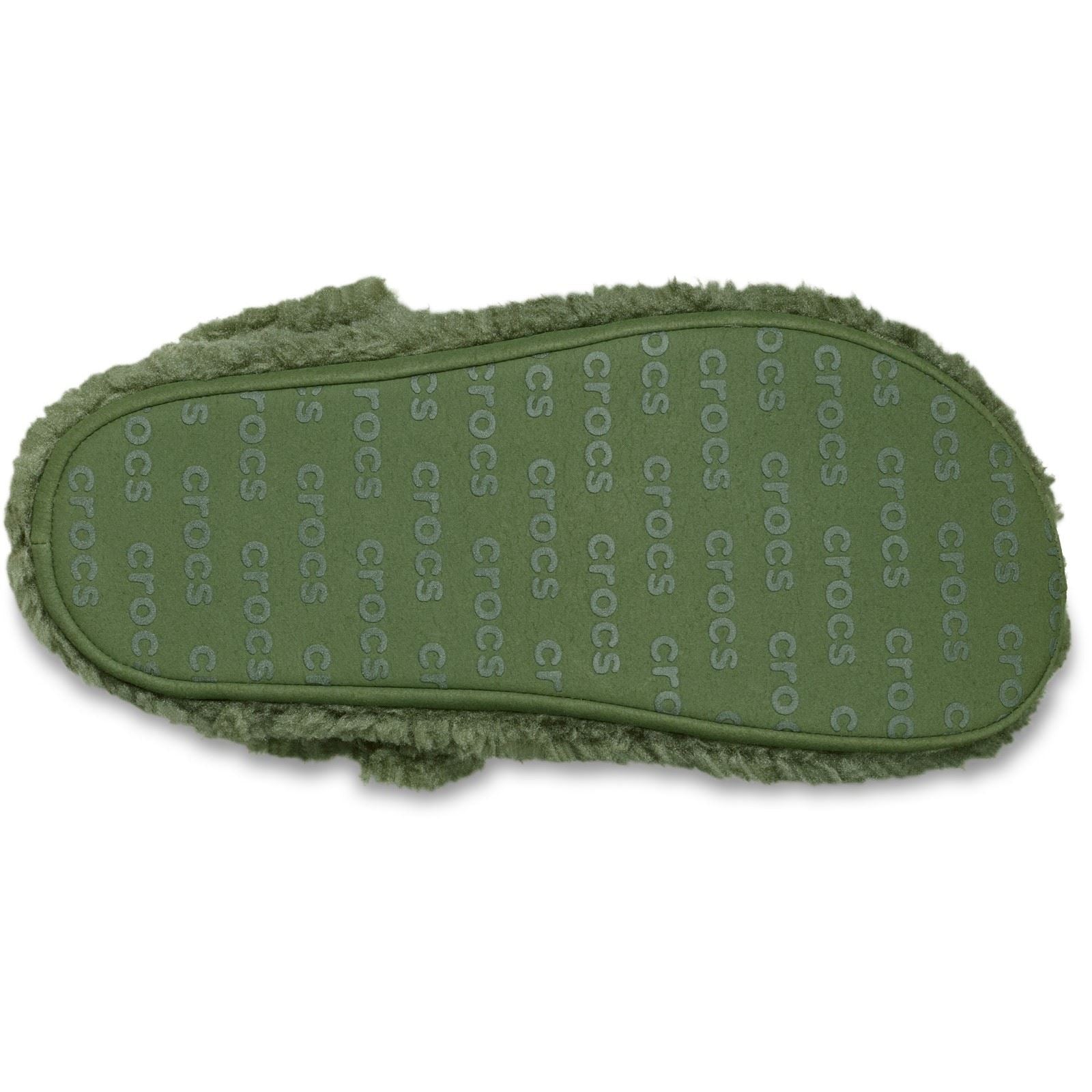 Crocs Classic Cozzzy Polyester Men's Army Green Slippers
