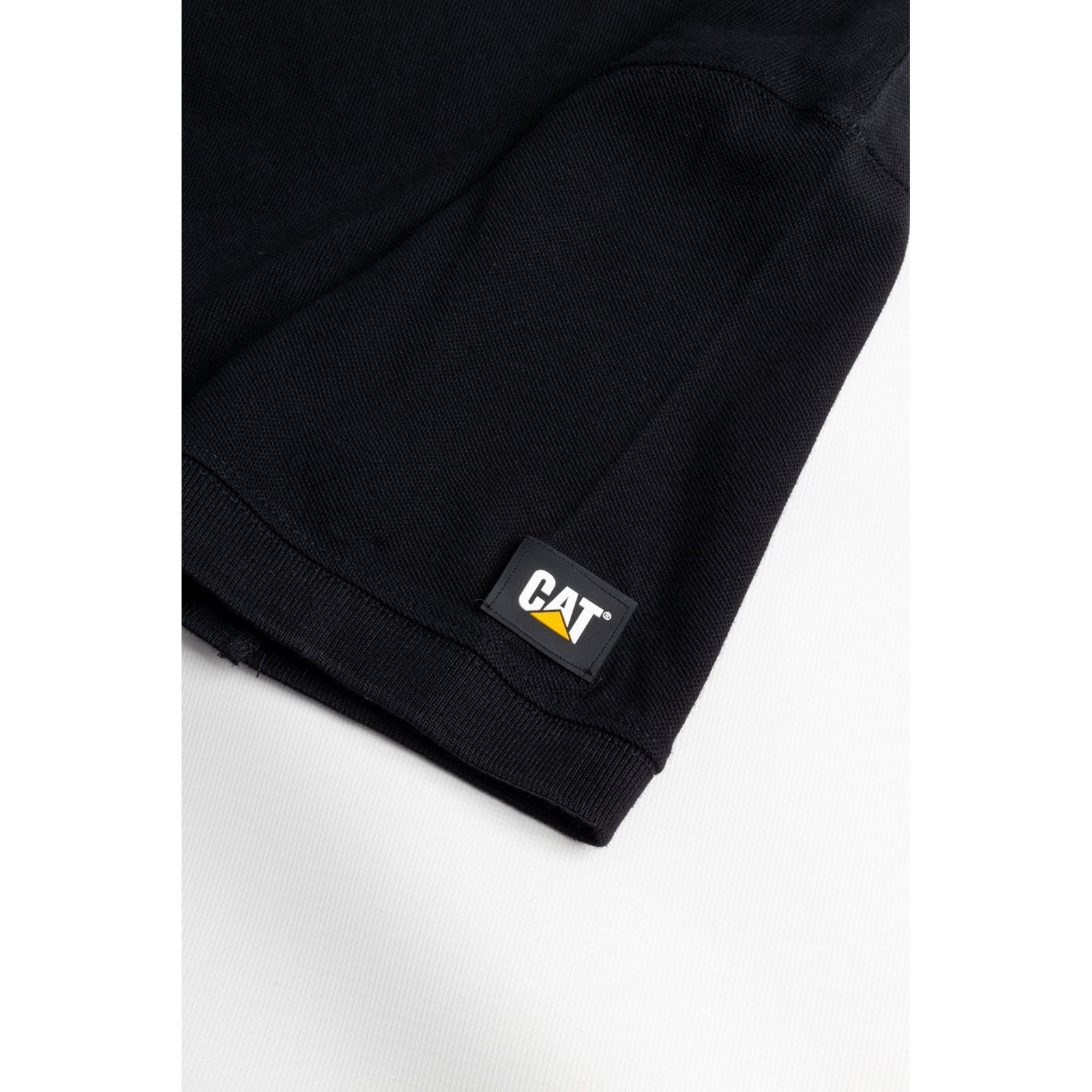 Caterpillar Essentials Cotton Men's Black Polo Shirt