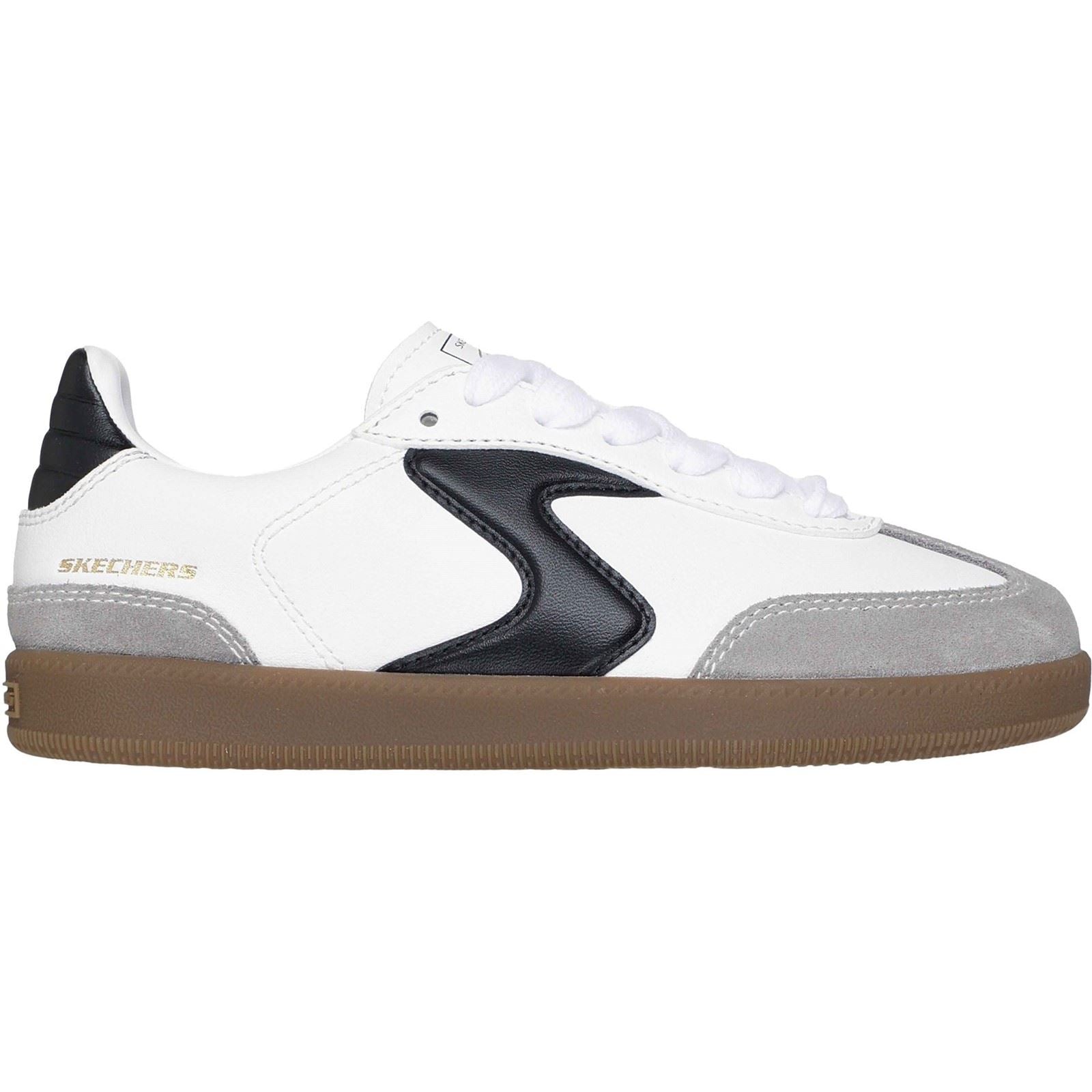 Skechers Hotshot Junior Varsity Boy's White/Black Trainers