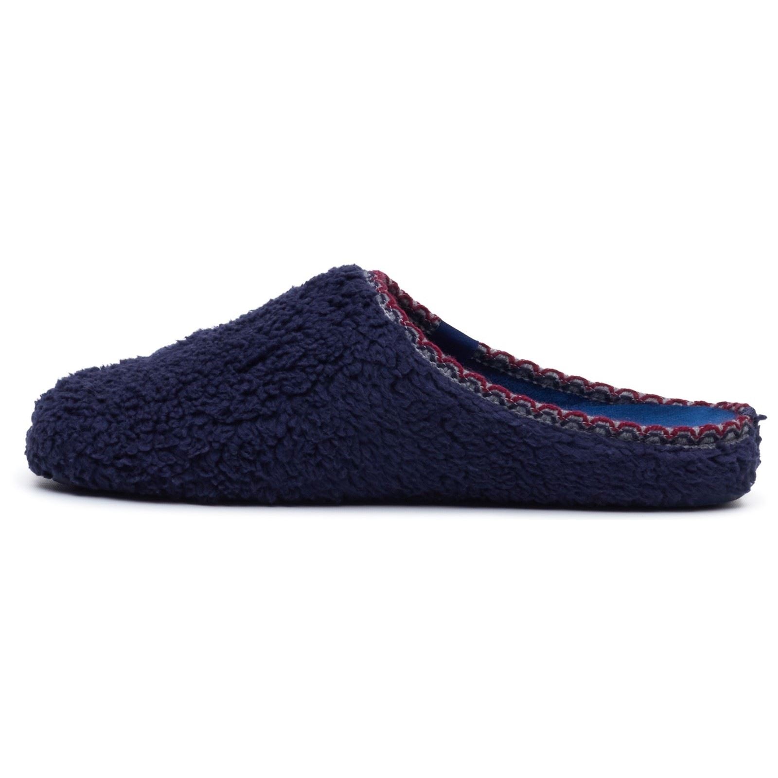 Hush Puppies Good Teddy Polyester Men's NAVY Slippers