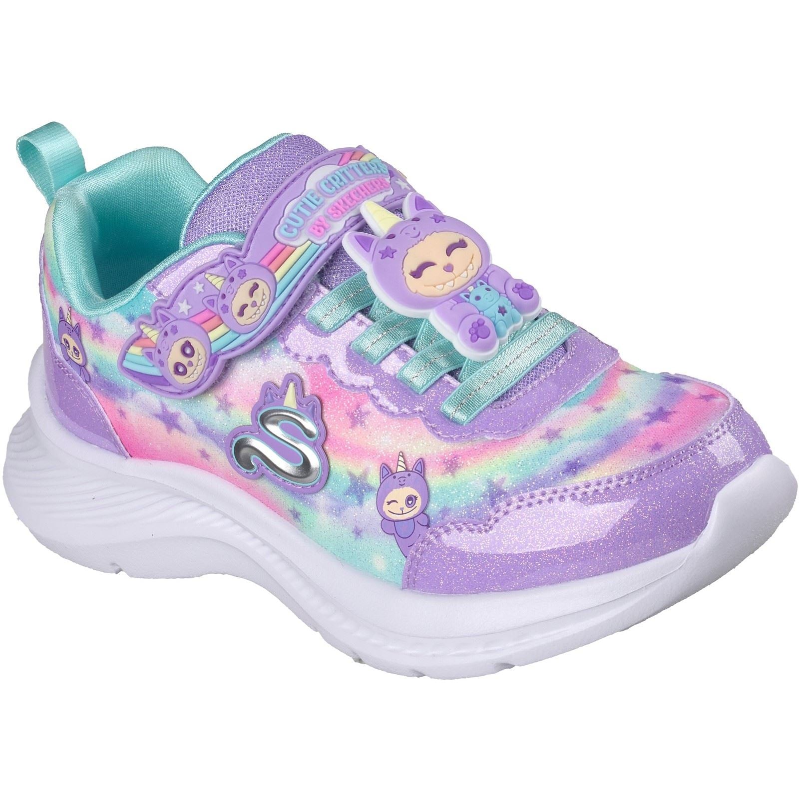 Skechers Jumpsters 2.0 Cutie Critters Textile Lavender/Multi Trainers