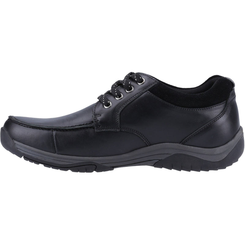 Hush Puppies Derek Leather Men's Black Lace-Up Shoes