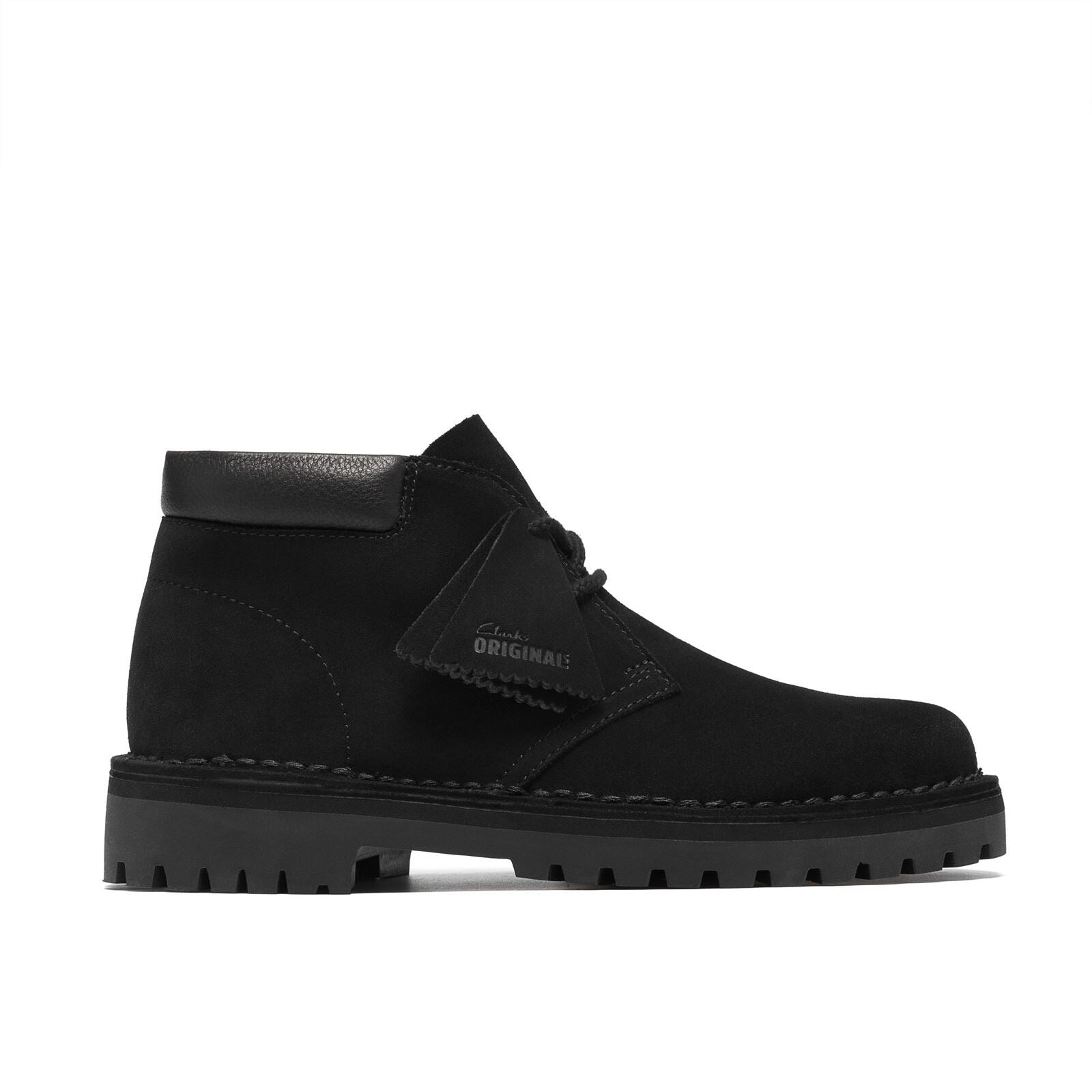 Clarks Originals Desert 2456 Rock Suede Women's Black Boots