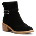 TOMS Hailey Buckle Suede Women's Black Boots