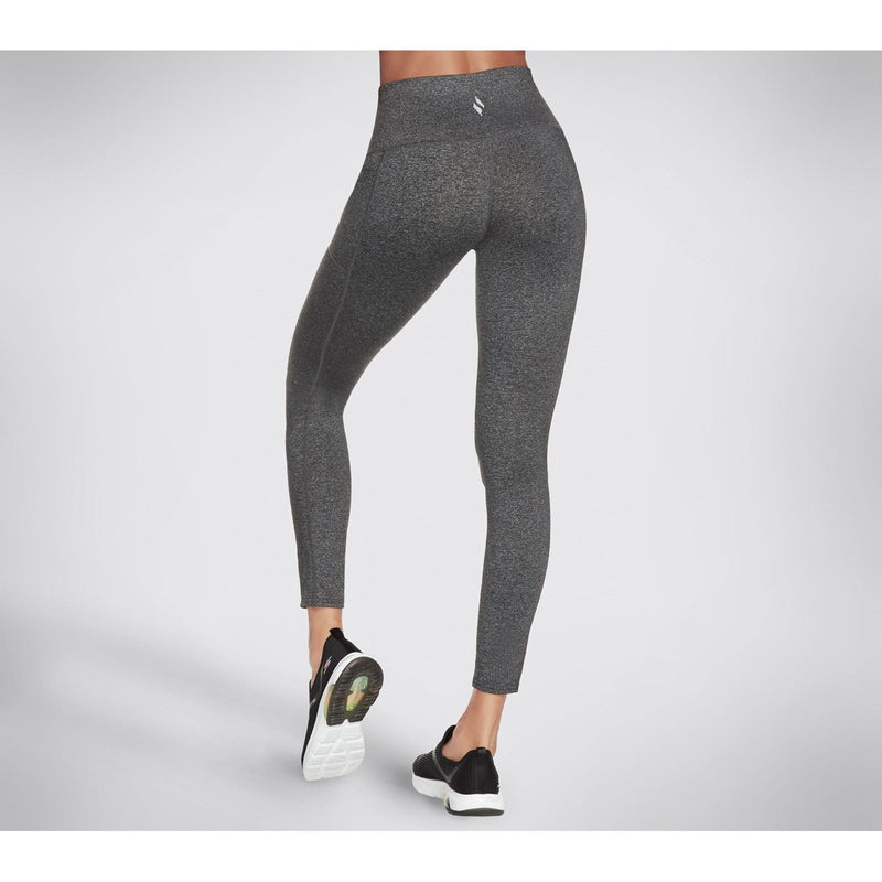 Skechers Performance GOWALK Wear High Waisted Nylon Women's Grey Sports Leggings