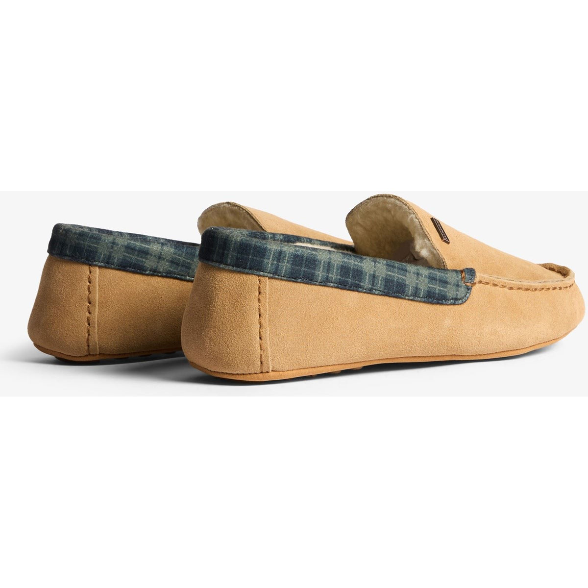 Hunter Moccassin Suede Men's Natural Slippers