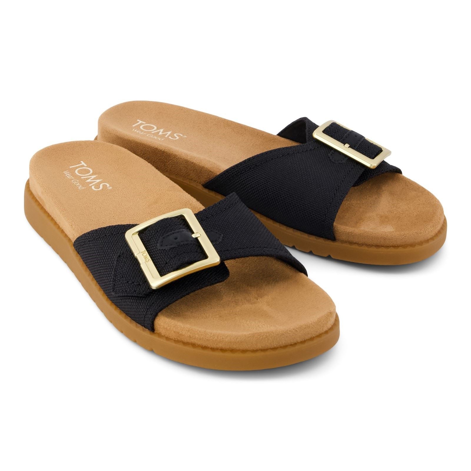 TOMS Marin Textile Women's Black Sandals