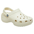 Crocs Classic Platform Synthetic Women's Bone Clogs