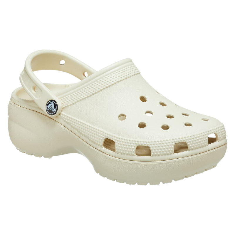 Crocs Classic Platform Synthetic Women's Bone Clogs