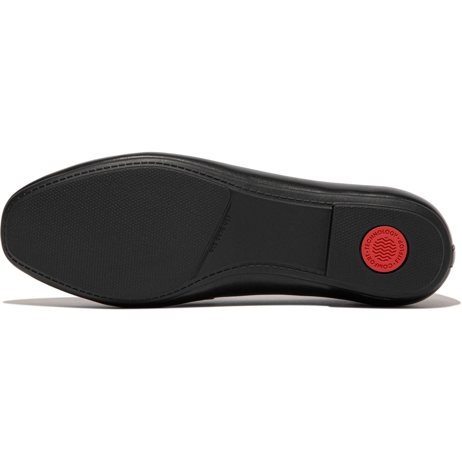 Fitflop Delicato High-Cut Leather Women's Black Flats