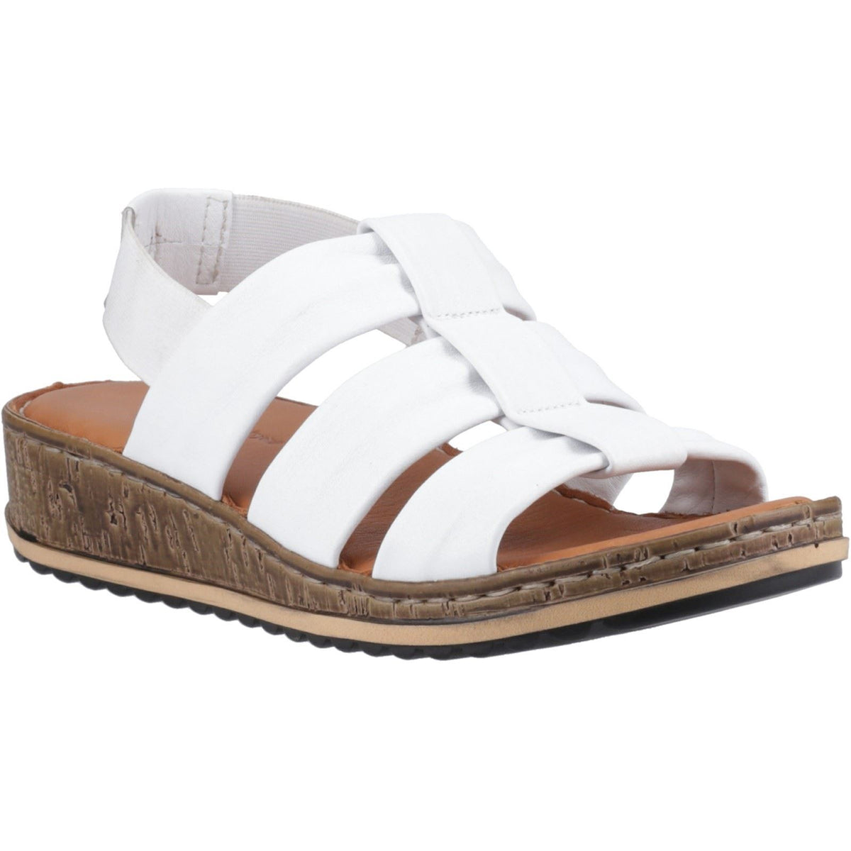 Hush Puppies Eden Gladiator Leather Women's White Sandals