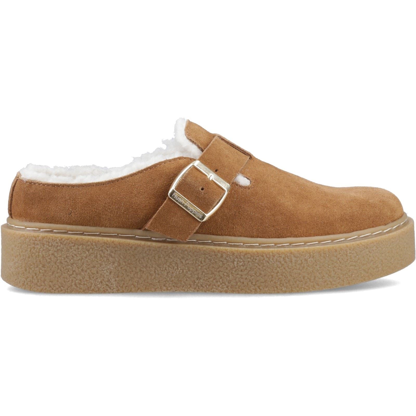 Hush Puppies Blanche Fur Leather Women's Tan Shoes