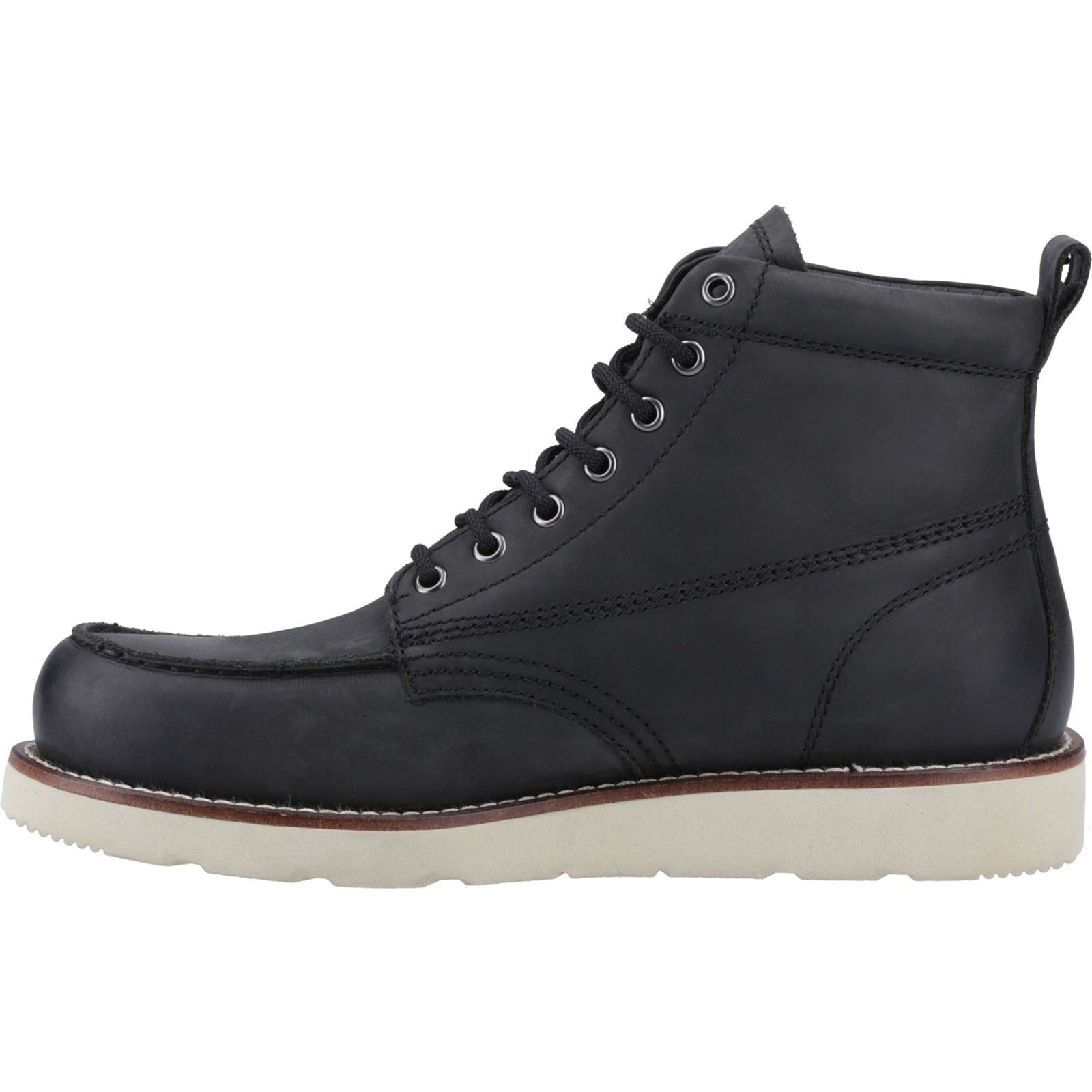 Jack & Jones Toronto Leather Men's Black Ankle Boots