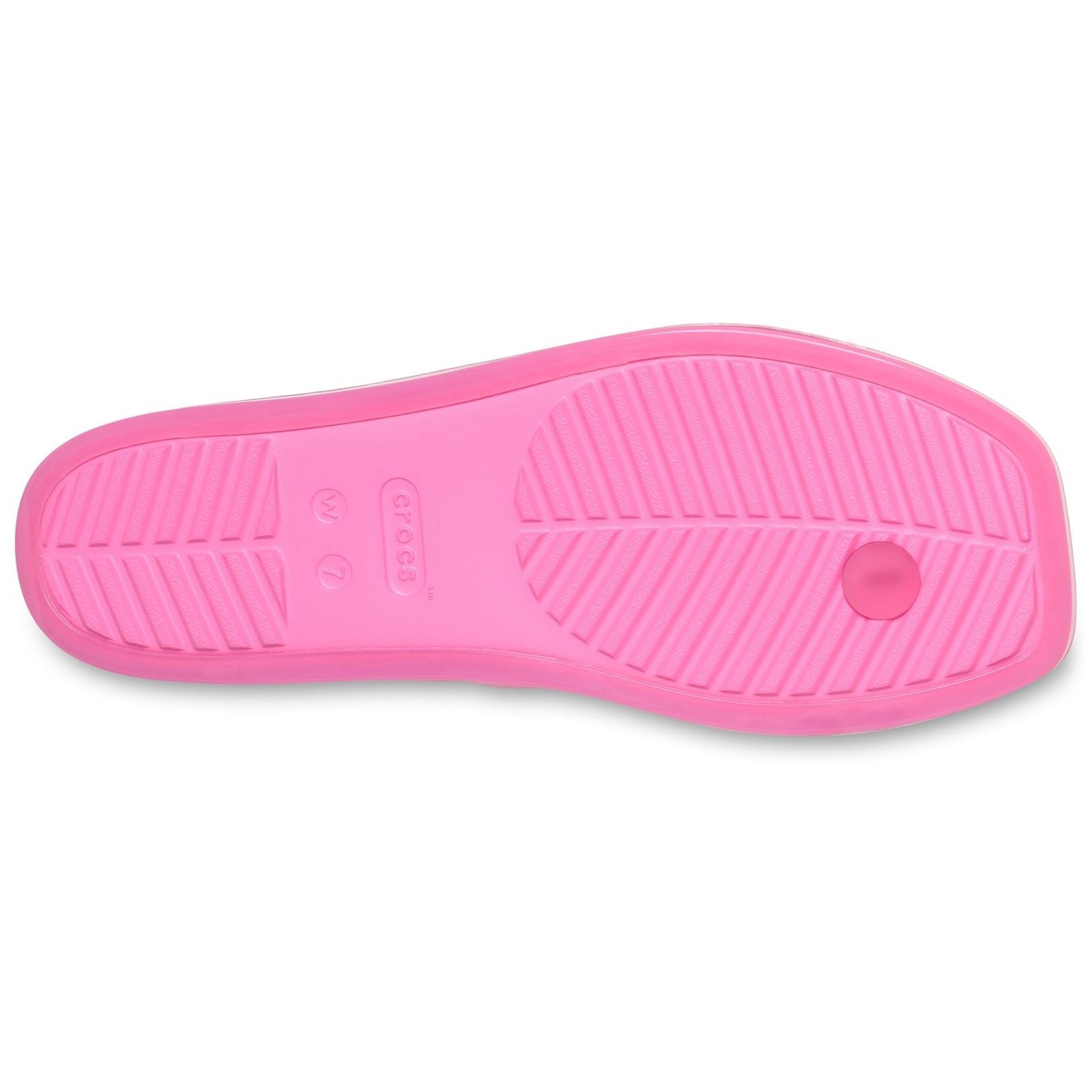 Crocs Miami Jely Toe Loop EVA Women's Pink Lemonade Sandals