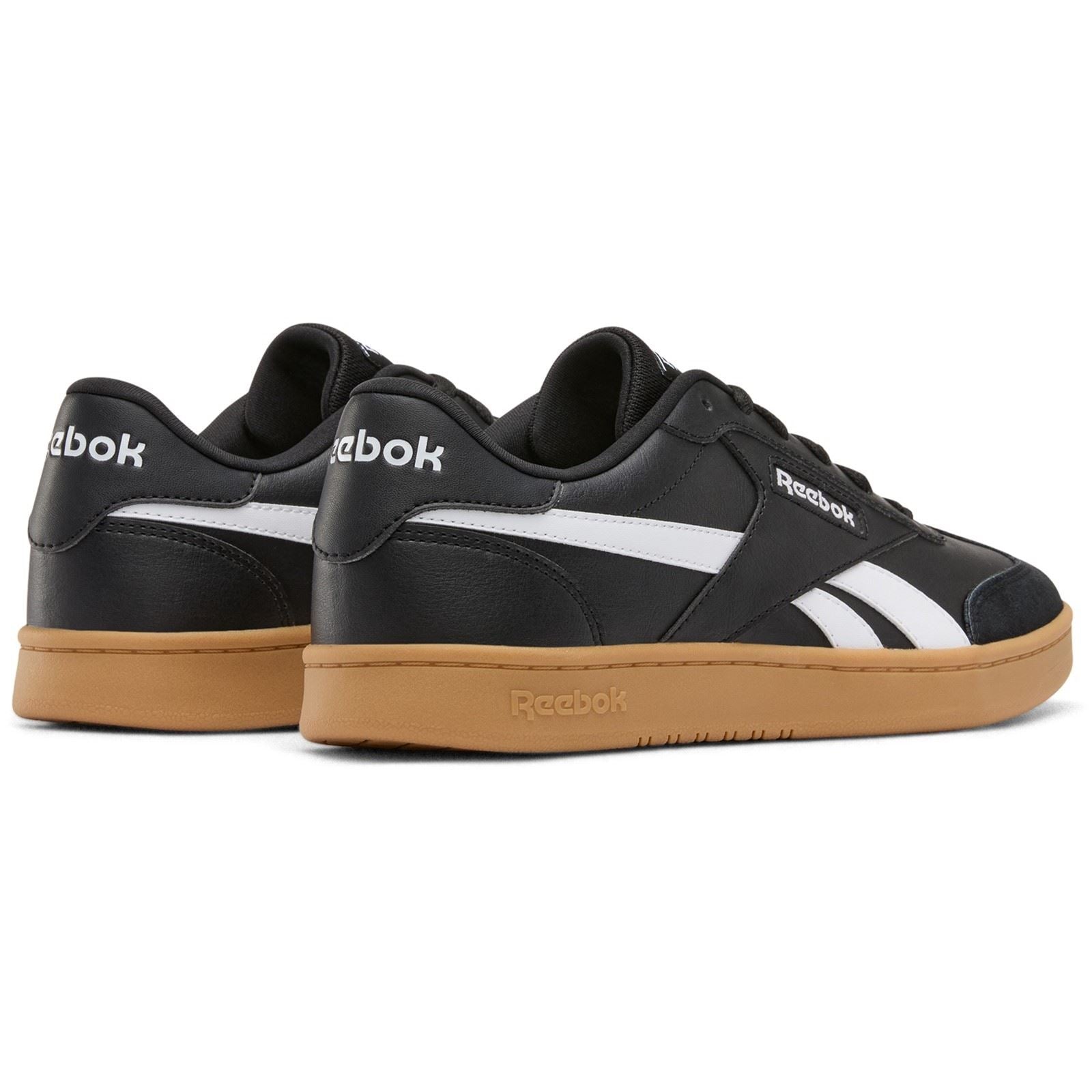 Reebok Forte Lounger Leather Men's Black/White/Gum Trainers