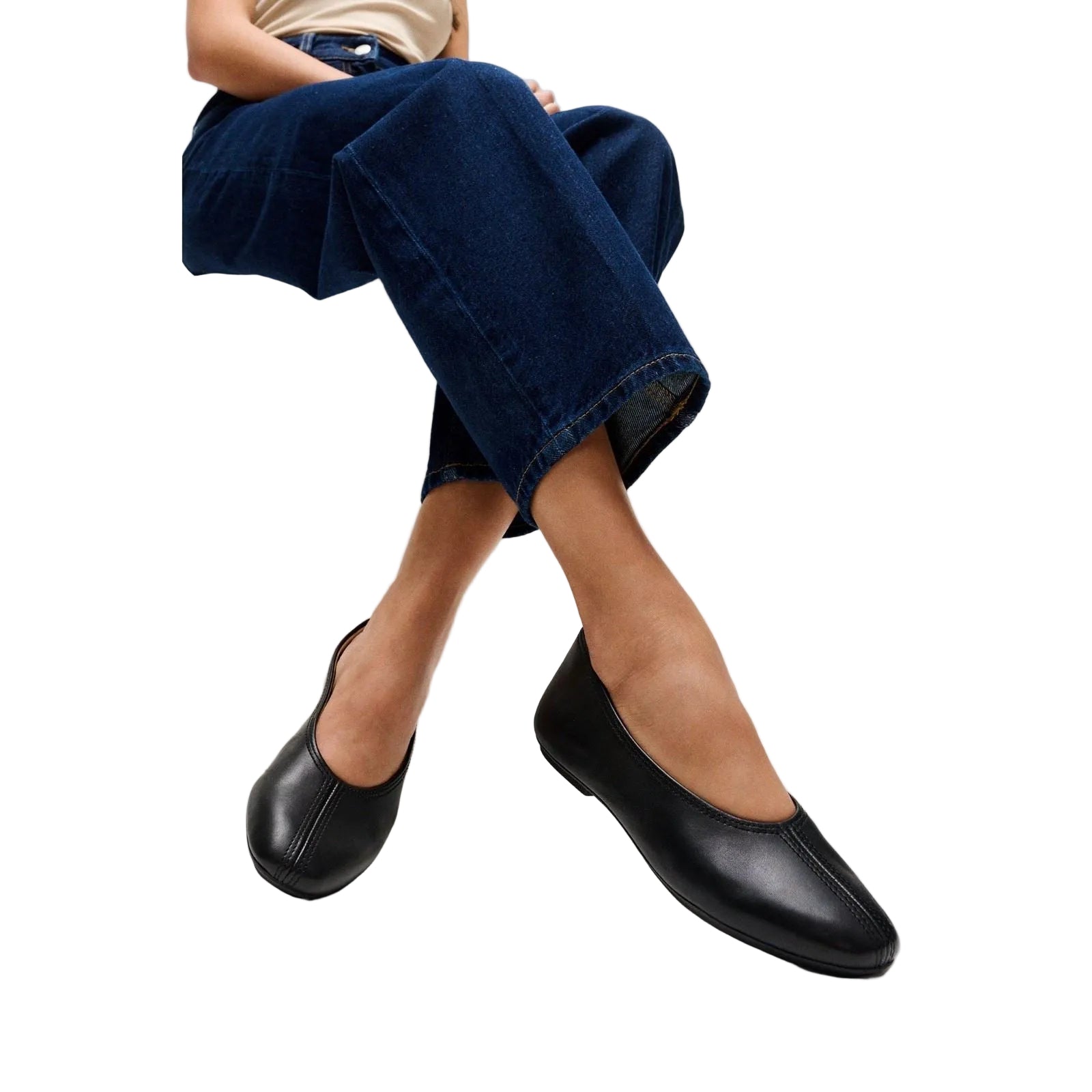 Fitflop Delicato High-Cut Leather Women's Black Flats