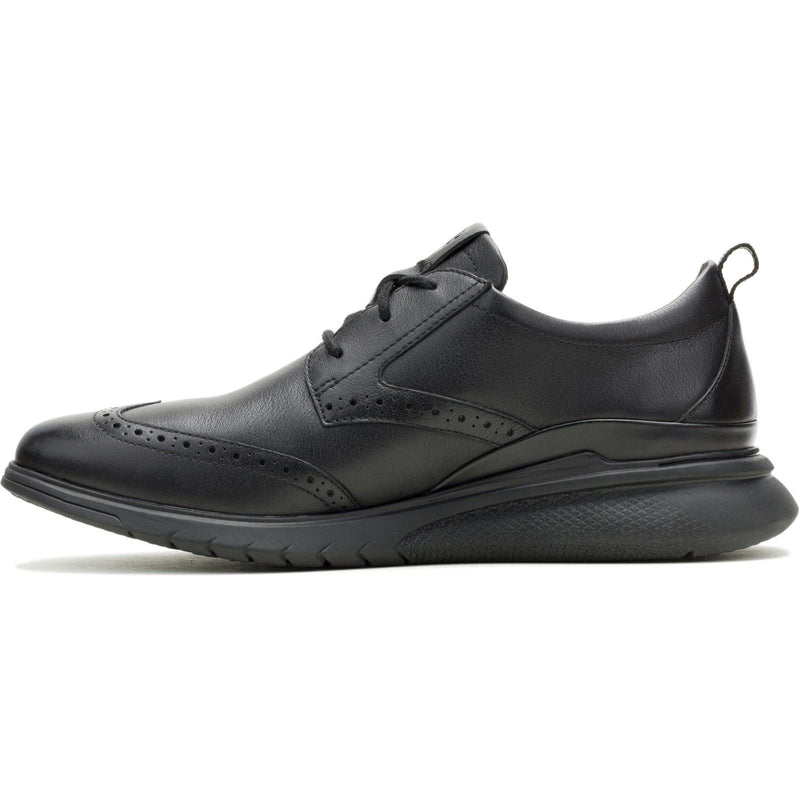Hush Puppies Advance Leather Men's Black/Black Lace-Up Shoes