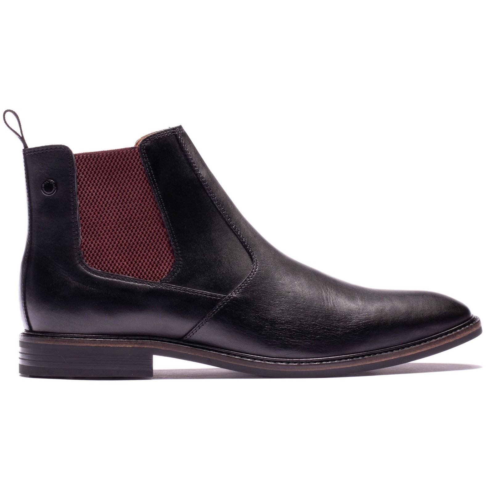 Base London Kensington Leather Men's Black Boots