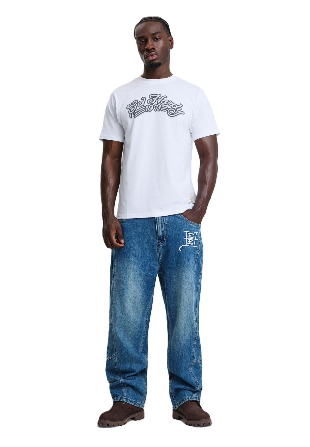 Ed Hardy Stay True Graphic Regular Men's White T-Shirts